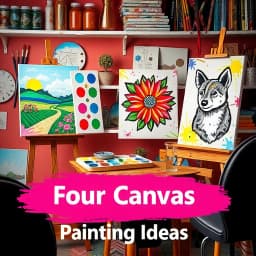 Four Canvas Painting Ideas icon