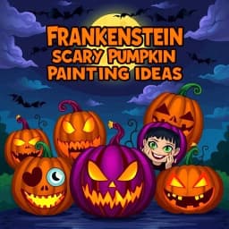 Frankenstein Scary Pumpkin Painting Ideas icon