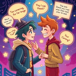 Free AI Fanfiction Ship Dialogue Generator icon