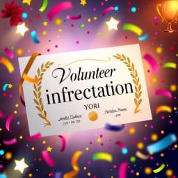 Free AI Volunteer Appreciation Certificate Generator icon