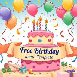 Free Birthday Email Template icon