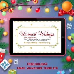 Free Holiday Email Signature Template icon