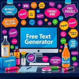 Free Text Generator for Product Labels icon