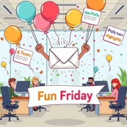 Fun Friday Email To Employees Template icon