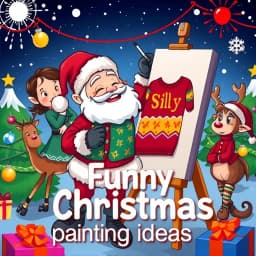 Funny Christmas Painting Ideas icon