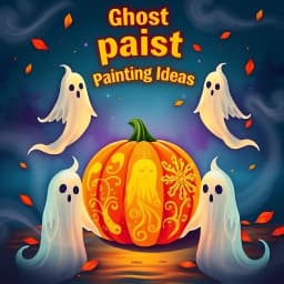 Ghost Pumpkin Painting Ideas icon
