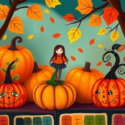 Girl Pumpkin Painting Ideas icon