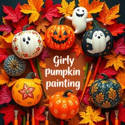 Girly Pumpkin Painting Ideas icon