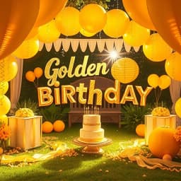 Golden Birthday Party Ideas icon