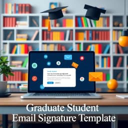 Graduate Student Email Signature Template icon