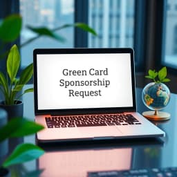 Green Card Sponsorship Request Email Template icon