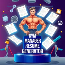 Gym Manager Resume Generator icon