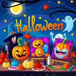 Halloween Canvas Painting Ideas for Toddlers icon