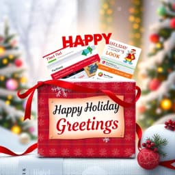 Happy Holiday Greetings Email Template icon