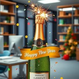 Happy New Year Email Signature Template icon