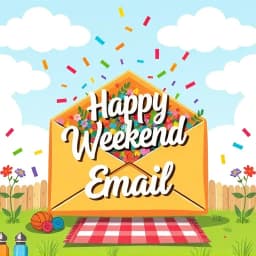 Happy Weekend Email Template icon