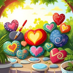 Heart Rock Painting Ideas icon