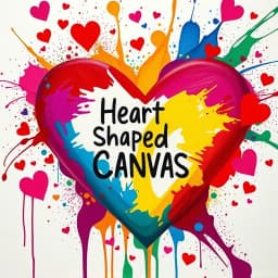 Heart Shaped Canvas Painting Ideas Easy icon