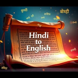 Hindi to English Translation Paragraph icon