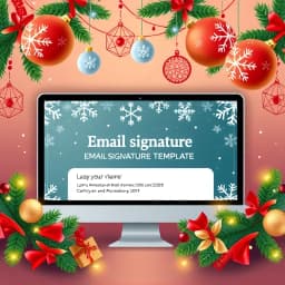 Holiday Email Signature Template icon