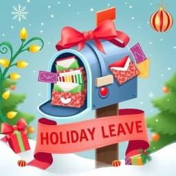 Holiday Leave Email Template icon