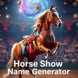 Horse Show Name Generator icon