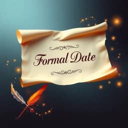 How to Formally Write a Date icon