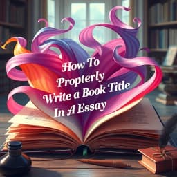 How to Properly Write a Book Title in an Essay icon