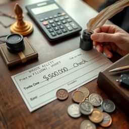 How to Write 1500.00 on a Check icon