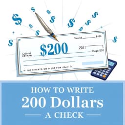 How to Write 200 Dollars on a Check icon