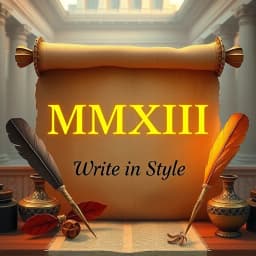 How to Write 2023 in Roman Numerals icon