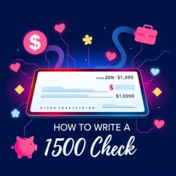 How to Write a 1500 Check icon