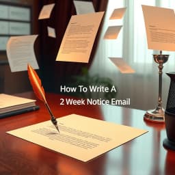 How to Write a 2 Week Notice Email icon