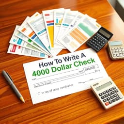 How to Write a 400 Dollar Check icon