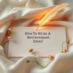 How to Write a Bereavement Email icon