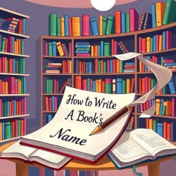 How to Write a Books Name in an Essay icon