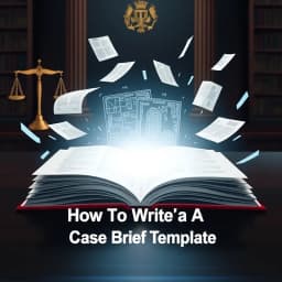 How to Write a Case Brief Template icon