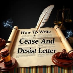How to Write a Cease and Desist Letter icon