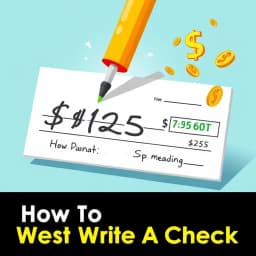 How to Write a Check for 125 Dollars icon