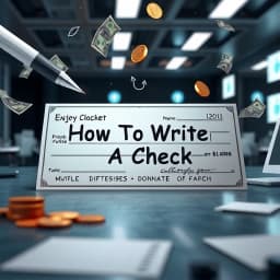 How to Write a Check for 1500 Dollars icon