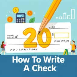 How to Write a Check for 20 Dollars icon