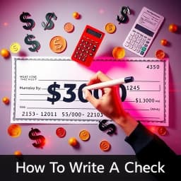 How to Write a Check for 3000 Dollars icon