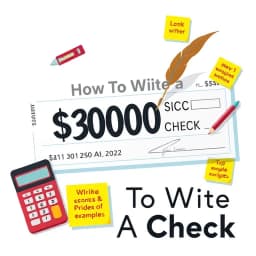 How to Write a Check for 3000 icon