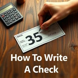 How to Write a Check for 35 Dollars icon