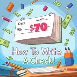 How to Write a Check for 70 Dollars icon