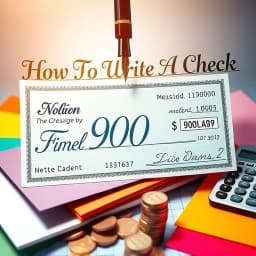 How to Write a Check for 900 Dollars icon