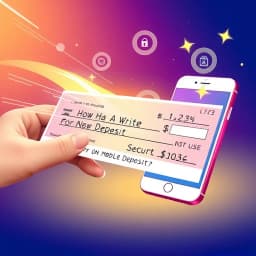 How to Write a Check for Mobile Deposit icon