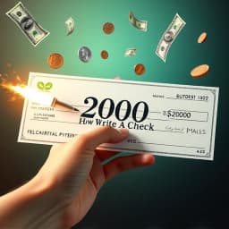 How to Write a Check Two Thousand Dollars icon