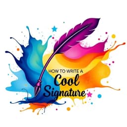 How to Write a Cool Signature icon