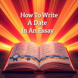 How to Write a Date in an Essay icon